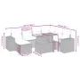 8-piece garden sofa set with black synthetic rattan cushions by , Garden sets - Ref: Foro24-3275939, Price: 600,14 €, Discoun...