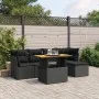 Set de sofás de jardín 6 piezas y cojines ratán sintético negro by , Garden sets - Ref: Foro24-3270803, Price: 381,26 €, Disc...