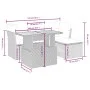6-teiliges Gartensofa-Set und Kissen aus schwarzem Kunststoff-Rattan. von , Gartensets - Ref: Foro24-3270803, Preis: 382,36 €...