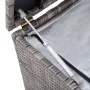 Graue Garten-Aufbewahrungsbox aus synthetischem Rattan, 100 x 50 x 50 cm von vidaXL, Aufbewahrungsboxen für den Außenbereich ...