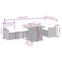 Set de comedor de jardín 7 pzas y cojines ratán sintético negro de , Conjuntos de jardín - Ref: Foro24-3271322, Precio: 436,9...