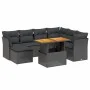 8-piece garden sofa set with black synthetic rattan cushions by , Garden sets - Ref: Foro24-3270950, Price: 531,82 €, Discoun...