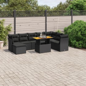8-piece garden sofa set with black synthetic rattan cushions by , Garden sets - Ref: Foro24-3270971, Price: 578,56 €, Discoun...