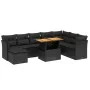 8-piece garden sofa set with black synthetic rattan cushions by , Garden sets - Ref: Foro24-3270971, Price: 589,19 €, Discoun...
