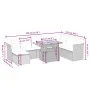 8-piece garden sofa set with black synthetic rattan cushions by , Garden sets - Ref: Foro24-3270971, Price: 589,19 €, Discoun...