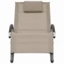 Lounger with taupe textilene pillow by vidaXL, Loungers - Ref: Foro24-47790, Price: 114,62 €, Discount: %