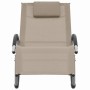 Tumbona con almohada textileno taupe