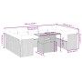 Set Gartensofas 10 Stück Kissen synthetisches Rattan schwarz von , Gartensets - Ref: Foro24-3270992, Preis: 655,59 €, Rabatt: %