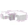 Garden sofa set 10 pieces with black synthetic rattan cushions by , Garden sets - Ref: Foro24-3271007, Price: 590,15 €, Disco...