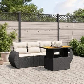 5-piece garden furniture set with black synthetic rattan cushions by , Garden sets - Ref: Foro24-3272071, Price: 357,77 €, Di...