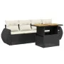 5-piece garden furniture set with black synthetic rattan cushions by , Garden sets - Ref: Foro24-3272071, Price: 357,77 €, Di...