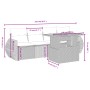 5-teiliges Gartenmöbel-Set und Kissen aus synthetischem Rattan schwarz von , Gartensets - Ref: Foro24-3272071, Preis: 342,96 ...