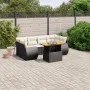 7-piece garden dining set and black synthetic rattan cushions by , Garden sets - Ref: Foro24-3272092, Price: 494,82 €, Discou...