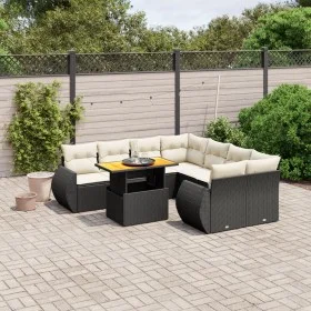 8-piece garden sofa set and black synthetic rattan cushions by , Garden sets - Ref: Foro24-3272120, Price: 588,80 €, Discount: %