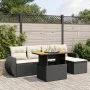 6-teiliges Gartensofa-Set und schwarze synthetische Rattankissen von , Gartensets - Ref: Foro24-3272169, Preis: 397,98 €, Rab...