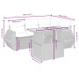 5-piece garden furniture set with black synthetic rattan cushions by , Garden sets - Ref: Foro24-3272176, Price: 358,09 €, Di...