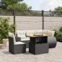Set de sofás de jardín 6 piezas y cojines ratán sintético negro de , Conjuntos de jardín - Ref: Foro24-3272197, Precio: 427,6...