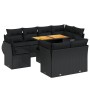 8-piece garden sofa set with black synthetic rattan cushions by , Garden sets - Ref: Foro24-3272287, Price: 707,15 €, Discoun...