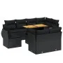 8-piece garden sofa set with black synthetic rattan cushions by , Garden sets - Ref: Foro24-3272287, Price: 763,36 €, Discoun...