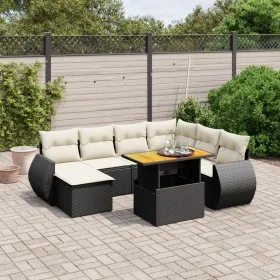 8-piece garden sofa set with black synthetic rattan cushions by , Garden sets - Ref: Foro24-3272309, Price: 525,33 €, Discoun...