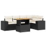 6-piece garden sofa set with black synthetic rattan cushions by , Garden sets - Ref: Foro24-3272624, Price: 408,18 €, Discoun...