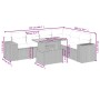 Set de comedor de jardín 7 pzas y cojines ratán sintético negro de , Conjuntos de jardín - Ref: Foro24-3272651, Precio: 525,5...