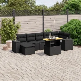 8-piece garden sofa set with black synthetic rattan cushions by , Garden sets - Ref: Foro24-3272742, Price: 583,52 €, Discoun...