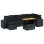 8-piece garden sofa set with black synthetic rattan cushions by , Garden sets - Ref: Foro24-3272742, Price: 583,52 €, Discoun...
