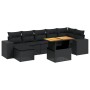 Set de sofás de jardín 8 piezas y cojines ratán sintético negro de , Conjuntos de jardín - Ref: Foro24-3272742, Precio: 559,8...