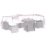 8-piece garden sofa set with black synthetic rattan cushions by , Garden sets - Ref: Foro24-3272742, Price: 583,52 €, Discoun...