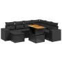 8-piece garden sofa set with black synthetic rattan cushions by , Garden sets - Ref: Foro24-3272749, Price: 583,56 €, Discoun...