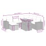 8-piece garden sofa set with black synthetic rattan cushions by , Garden sets - Ref: Foro24-3272749, Price: 559,85 €, Discoun...