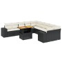 Set de sofás de jardín 11 pzas y cojines ratán sintético negro de , Conjuntos de jardín - Ref: Foro24-3272827, Precio: 650,74...