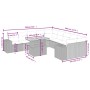Set mit 11 Stück Gartensofas und Kissen synthetisches Rattan schwarz von , Gartensets - Ref: Foro24-3272827, Preis: 650,74 €,...