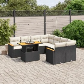 8-piece garden sofa set with black synthetic rattan cushions by , Garden sets - Ref: Foro24-3273002, Price: 556,89 €, Discoun...