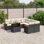 8-piece garden sofa set with black synthetic rattan cushions by , Garden sets - Ref: Foro24-3273002, Price: 531,14 €, Discoun...