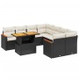 8-piece garden sofa set with black synthetic rattan cushions by , Garden sets - Ref: Foro24-3273002, Price: 531,14 €, Discoun...
