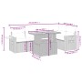 Set aus 6-teiligen Gartensofas und Kissen Kunstrattan schwarz von , Gartensets - Ref: Foro24-3271741, Preis: 431,92 €, Rabatt: %