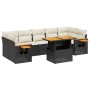 8-piece garden sofa set with black synthetic rattan cushions by , Garden sets - Ref: Foro24-3271665, Price: 512,54 €, Discoun...