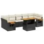 8-piece garden sofa set with black synthetic rattan cushions by , Garden sets - Ref: Foro24-3271665, Price: 539,90 €, Discoun...
