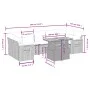 Set aus 8-teiligen Gartensofas und Kissen Kunstrattan schwarz von , Gartensets - Ref: Foro24-3271665, Preis: 541,62 €, Rabatt: %