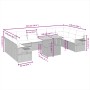 Set mit 11 Stück Gartensofas und Kissen synthetisches Rattan schwarz von , Gartensets - Ref: Foro24-3271923, Preis: 736,48 €,...