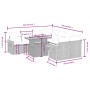 Set aus 8-teiligen Gartensofas und Kissen Kunstrattan schwarz von , Gartensets - Ref: Foro24-3271678, Preis: 614,75 €, Rabatt: %