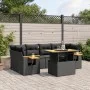 7-piece garden dining set with black synthetic rattan cushions by , Garden sets - Ref: Foro24-3271650, Price: 511,06 €, Disco...