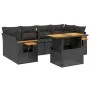 7-piece garden dining set with black synthetic rattan cushions by , Garden sets - Ref: Foro24-3271650, Price: 511,06 €, Disco...