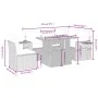 Set aus 6-teiligen Gartensofas und Kissen Kunstrattan schwarz von , Gartensets - Ref: Foro24-3271755, Preis: 446,89 €, Rabatt: %
