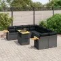 8-piece garden sofa set with black synthetic rattan cushions by , Garden sets - Ref: Foro24-3273442, Price: 633,46 €, Discoun...