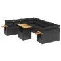 8-piece garden sofa set with black synthetic rattan cushions by , Garden sets - Ref: Foro24-3273442, Price: 633,46 €, Discoun...