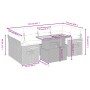 7-piece garden dining set and black synthetic rattan cushions by , Garden sets - Ref: Foro24-3273414, Price: 499,55 €, Discou...