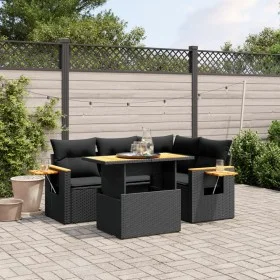 5-piece garden furniture set and black synthetic rattan cushions by , Garden sets - Ref: Foro24-3271734, Price: 393,49 €, Dis...
